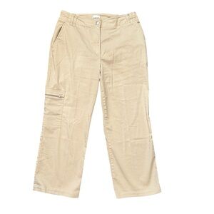 Chico’s beige cropped cargo pocket pants XS Chico’s 0.5